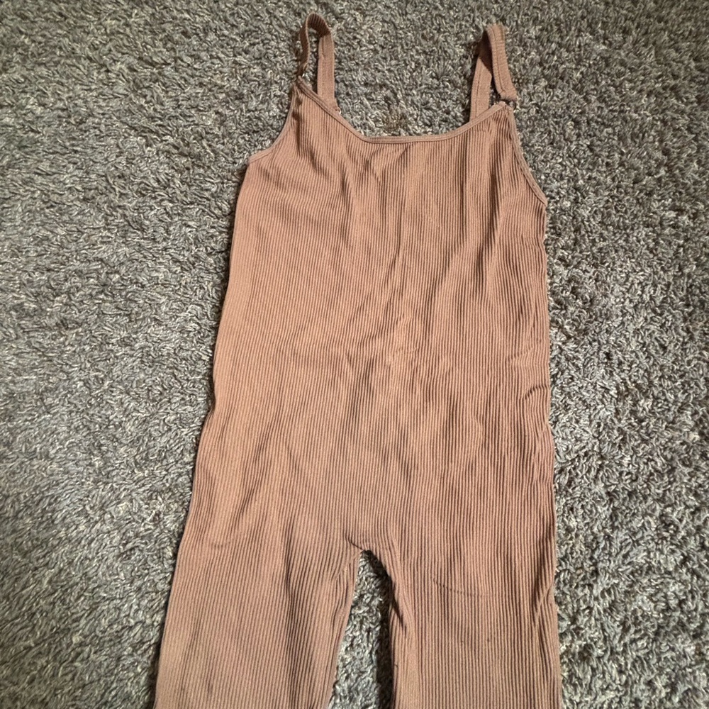 AKIRA Ribbed Tan Bodysuit